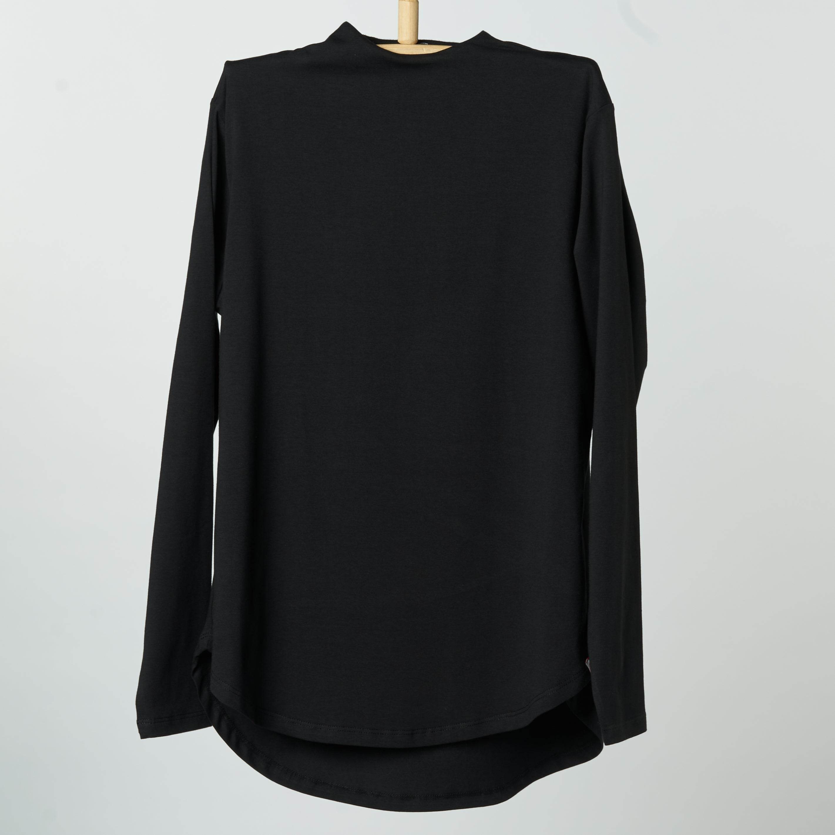 Bamboo + Premium Cotton Double Layer Long Fit Long Sleeves Basic T-Shirt - Breathe Everyday LTD