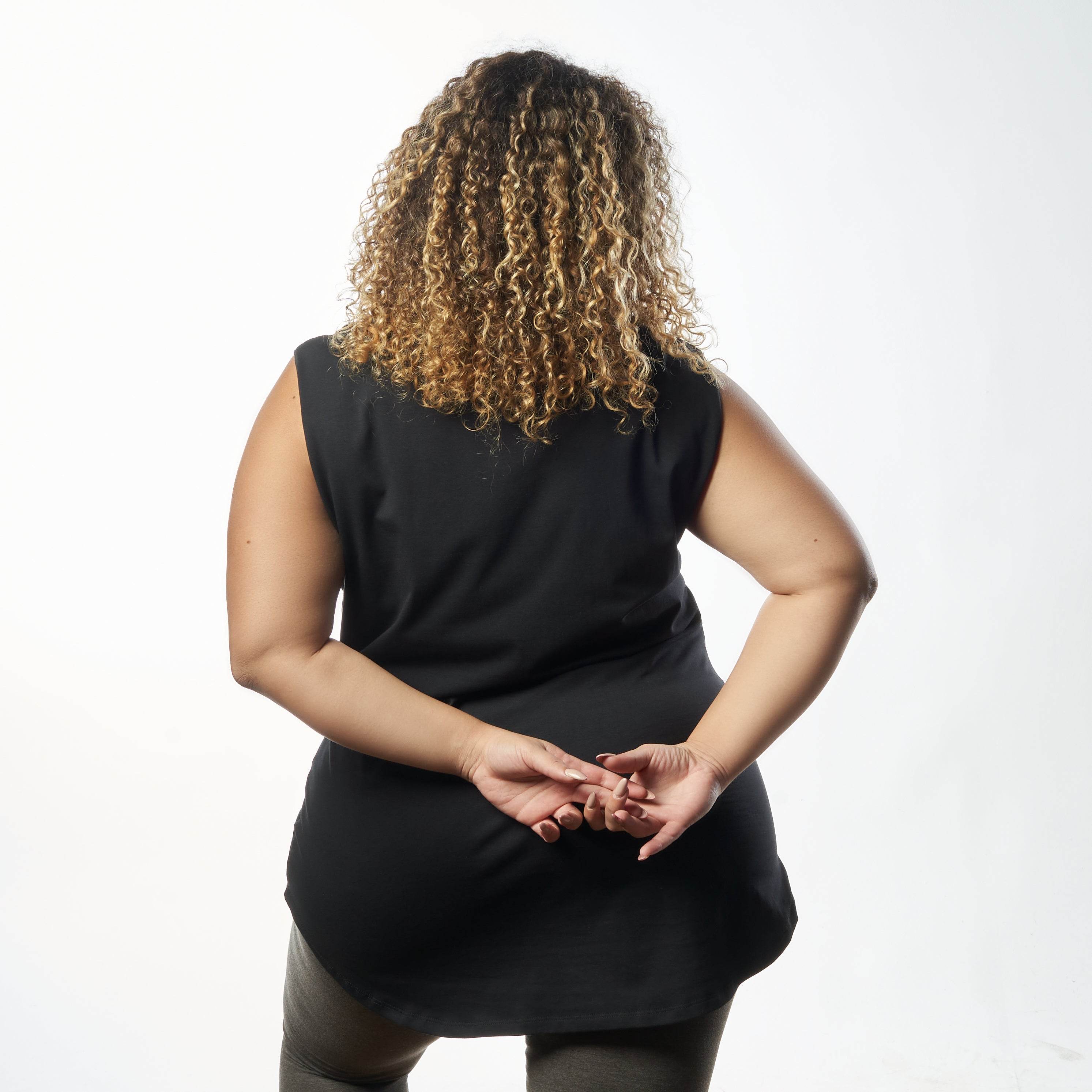 Bamboo + Premium Cotton Double Layer Long Fit Sleeveless Basic T-Shirt - Breathe Everyday LTD