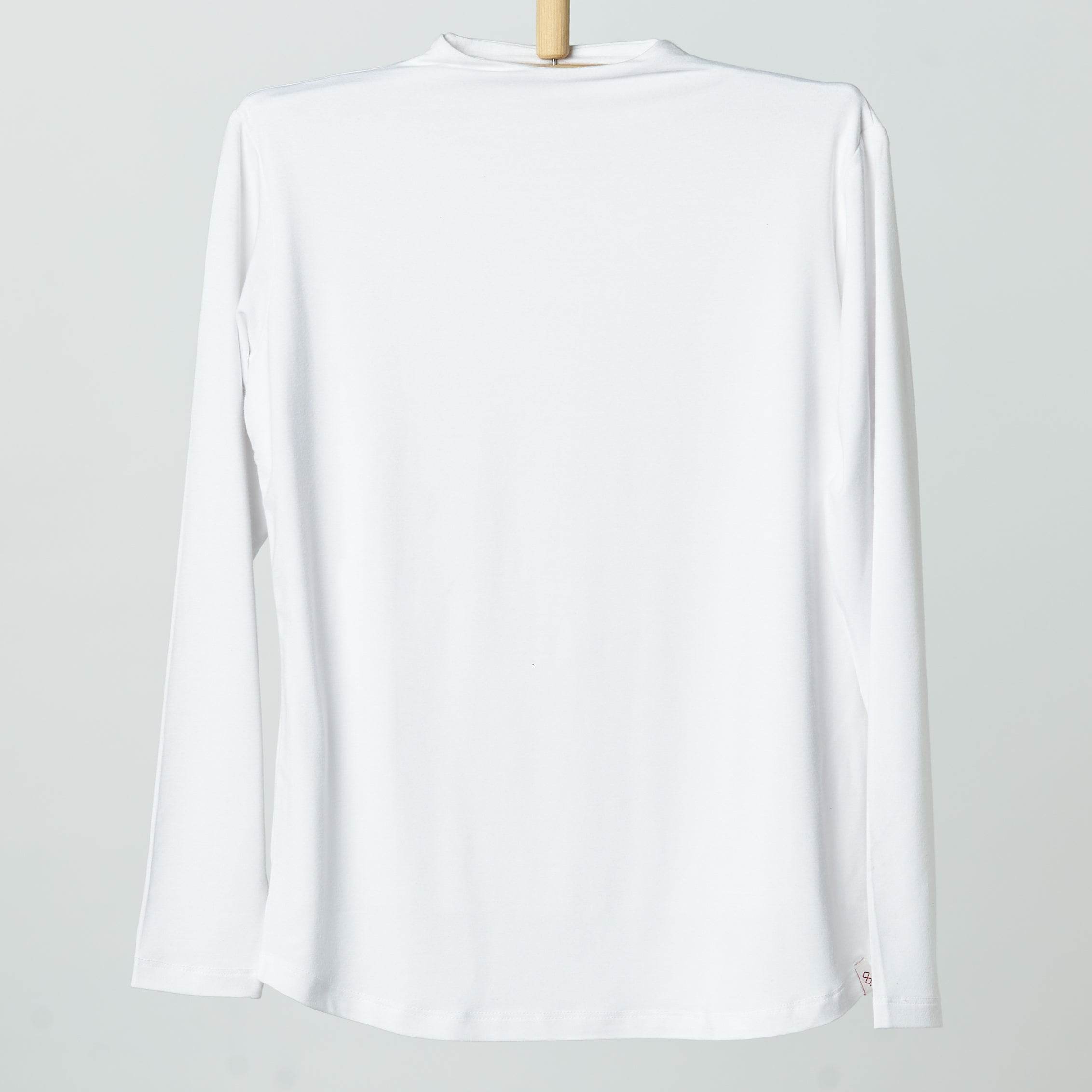 Bamboo + Premium Cotton Double Layer Short Fit Long Sleeves Basic T-Shirt - Breathe Everyday LTD
