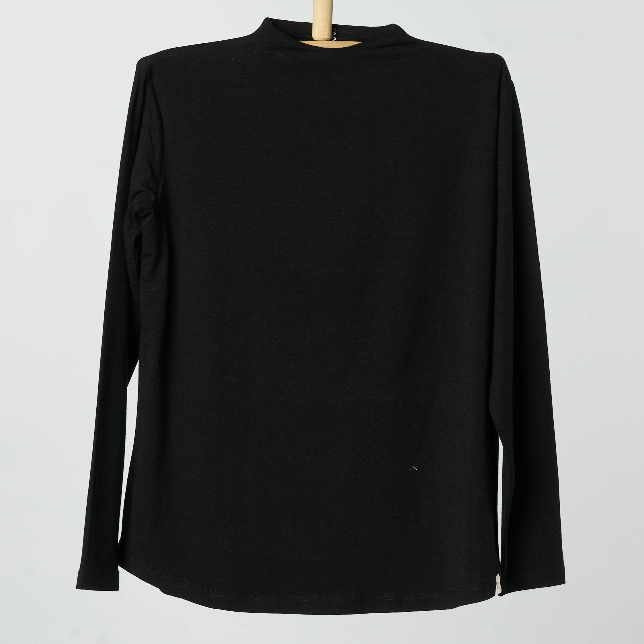 Bamboo + Premium Cotton Double Layer Short Fit Long Sleeves Basic T-Shirt - Breathe Everyday LTD