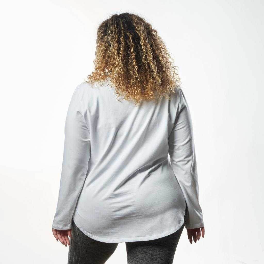 Bamboo + Premium Cotton Double Layer Short Fit Long Sleeves Basic T-Shirt - Breathe Everyday LTD